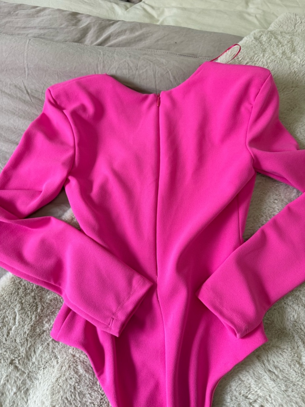 Zara Hot Pink Sleeveless Bodysuit - Picture 6 of 6